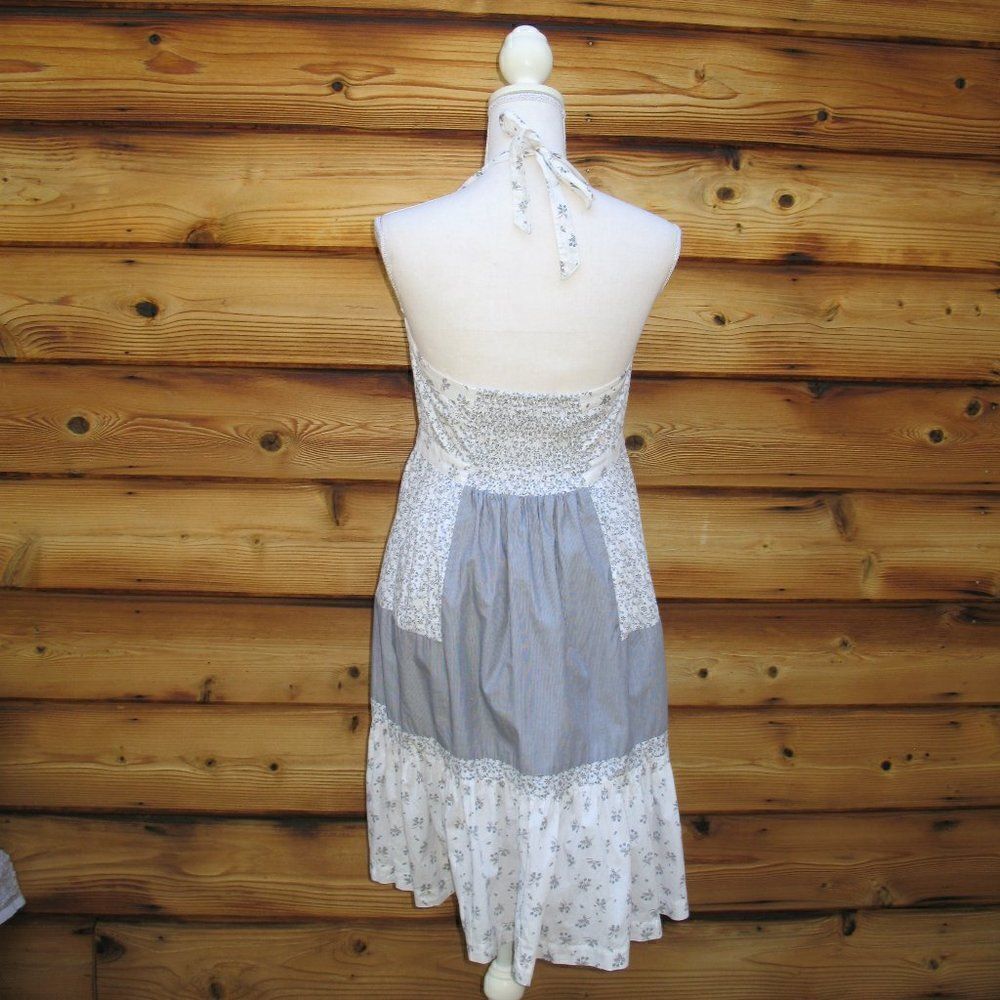 La Vie Rebecca Taylor Floral Halter Cotton Dress - Picture 8 of 10